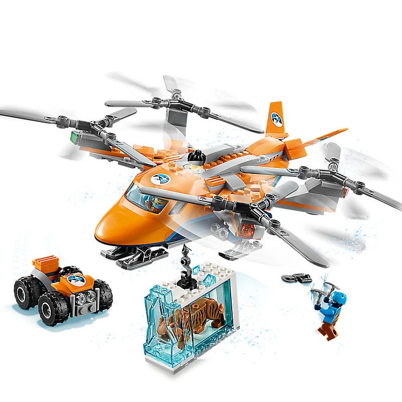 

Bela 10994 City Arctic Air Transport Helicopter Model Building Block Bricks Toys Compatible With Legoings City 60193