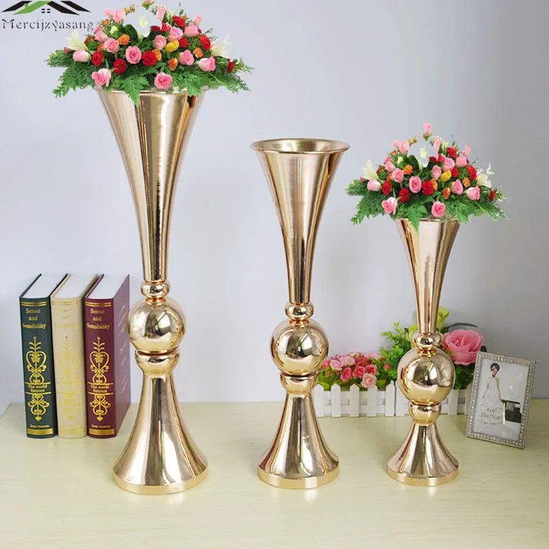 10PCS Tabletop Vase Metal Wedding Flower Vase/Stand Table/Wedding