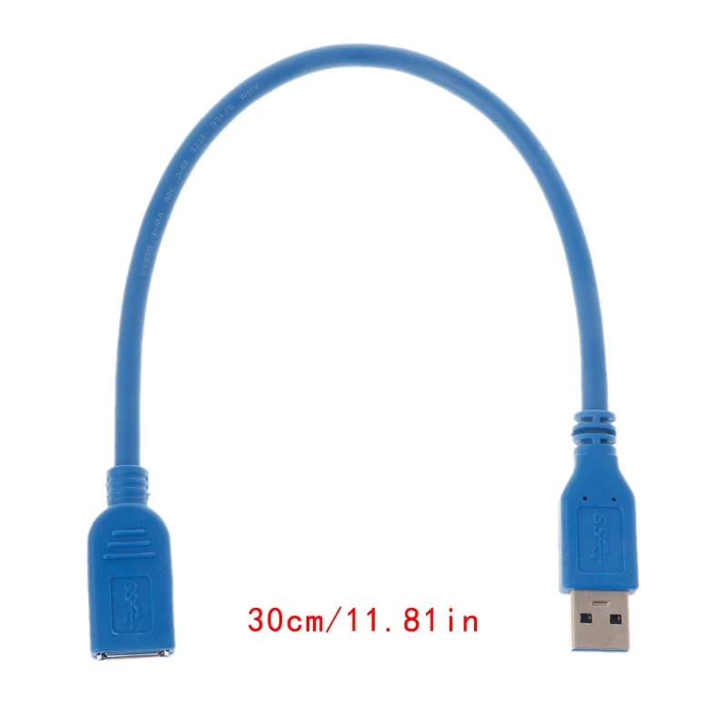 

30CM USB 3.0 Type A Male To Female Fast Speed Data Sync Adapter Cable Extension Cord For Laptop PC Printer Hard Drive