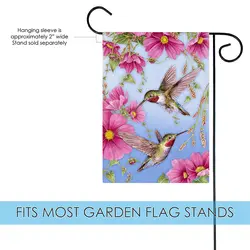 Hummingbird и розовый цветок семейный парк декоративный Летний цветок Флаг 12,5*18 дюймов 28*40 дюймов флаг