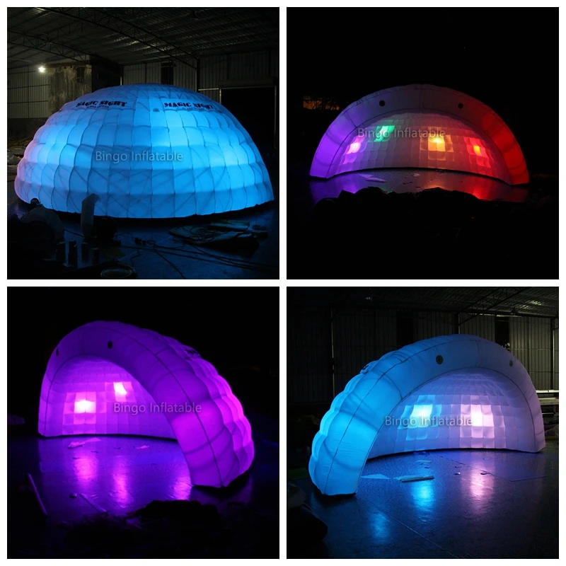 Портативный надувной купол Sea Shell палатки со светодиодными для вечеринки/свадьбы/События/коммерческого использования игрушка палатка