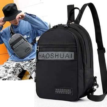 

New Nylon Men Single Rucksack Military Daypack Knapsack Casual Multi-Capacity Bags High Quality Male Backpack Travel Chest Bag