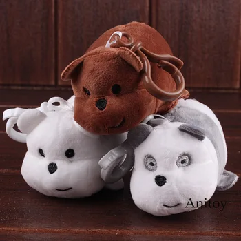 

Cute Bear Plush Toys Bear Plush Small Soft Doll for Kids Animal Toy Cotton Girls White Brown Bear Pendants 10cm 10pcs/lot