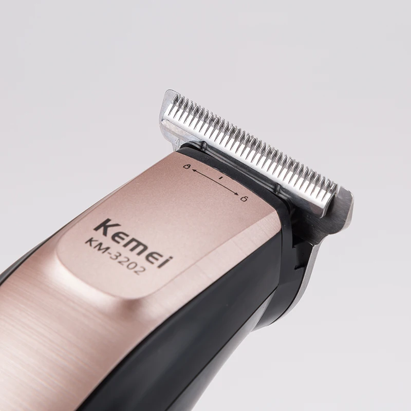 Перезаряжаемая машинка для стрижки волос Kemei bareheed триммер для парикмахерской электробритва Беспроводная Бритва для бороды 0 мм