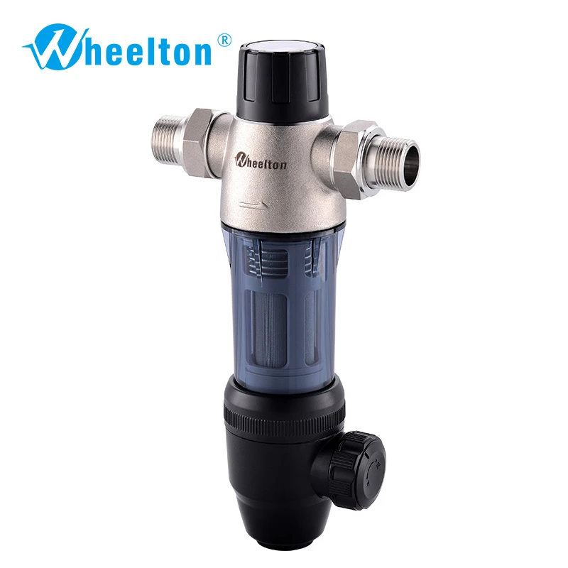 

Wheelton Stainless Steel Pre filter Water Filter Upgraded Automatic Backwash House Water Purified Remove Rust Sediment
