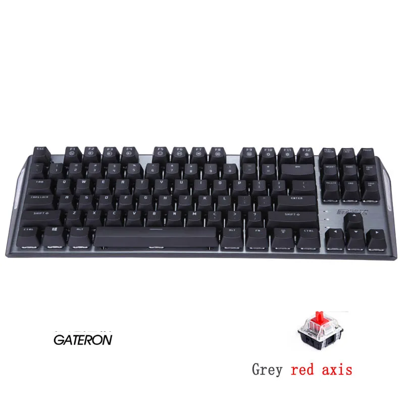 Rantopad MXX черная/белая компьютерная игровая механическая клавиатура 87 клавиша