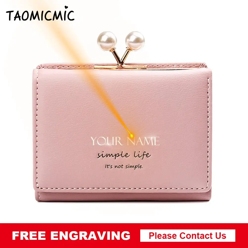 

Coin Purses Female Wallets Casual Wallets 3-fold Lady Short Mini Wallets with Card Photo Hplder