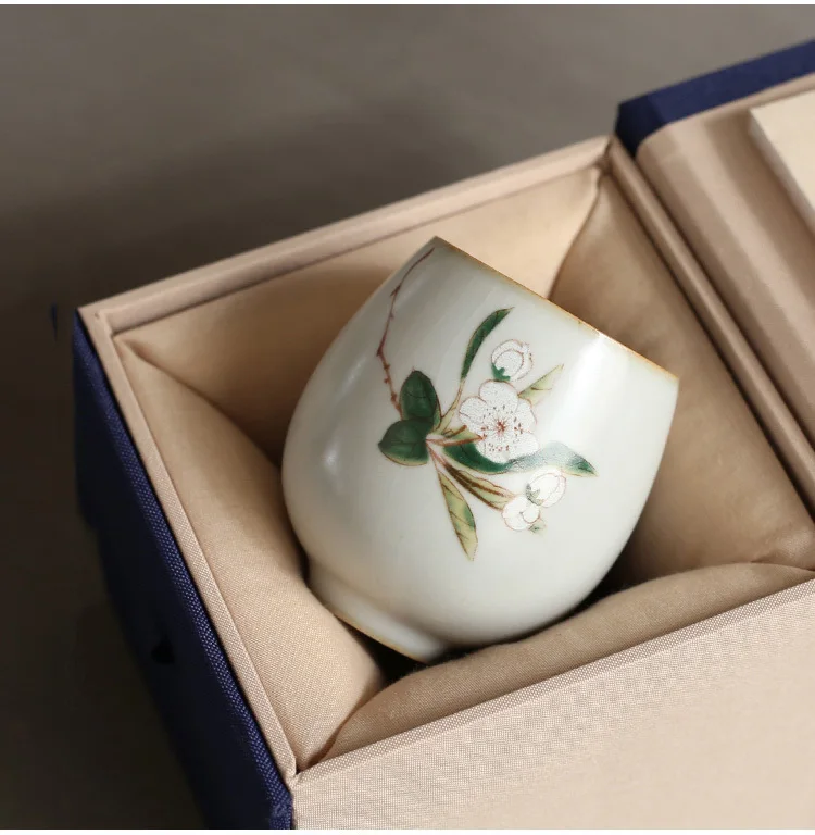 PINNY 95 мл ваша керамическая Ретро чайные чашки фарфор кунг-фу чайные чашки высокое качество, расписанные вручную чайная чаша чайная церемония