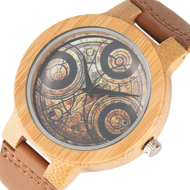 Hot Sale  Top Dome Dr Doctor Who Design Wooden Watches Unisex Couple Quarzt-watch Fashion Handmade Creative B