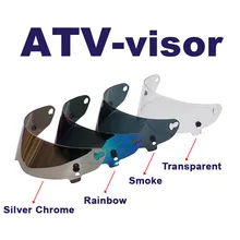 1/ps Vcoros helmet lens ATV Series helmet PC shield CRG visor for motorcycle helmet lens 4 colors silver black, clear rainbow