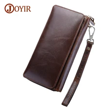 Joyir New Arrival Men’s Genuine Leather Wallets Long Purse Men Luxury Cow Wallet Men Real Leather Casual Long Clutch Wallet 9376