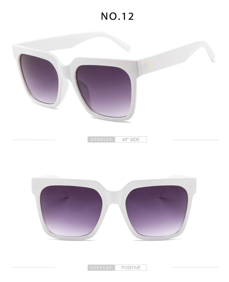 Очки с плоским верхом леди очки вогнуто-Выпуклое стекло, Femme Для женщин Элитный бренд Квадратные Солнцезащитные очки для женщин с заклепками солнцезащитный крем UV400 5365R