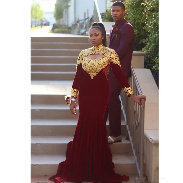 burgundy and gold dress plus size