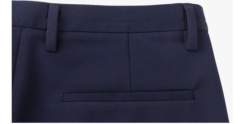 2017 autumn new Fashion pants men slim fit classic business mens pants trousers for male Zipper Fly Black Blue Size 28-35 9828-13