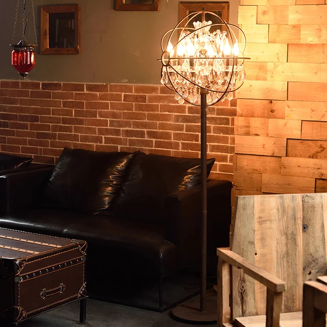 Crystal Floor Lamps In The Living Room Rustic Vintage Standing Crystal Floor Lamps In The Living Room Rustic Vintage Standing Lamp Contemporary Stand Light Decorative