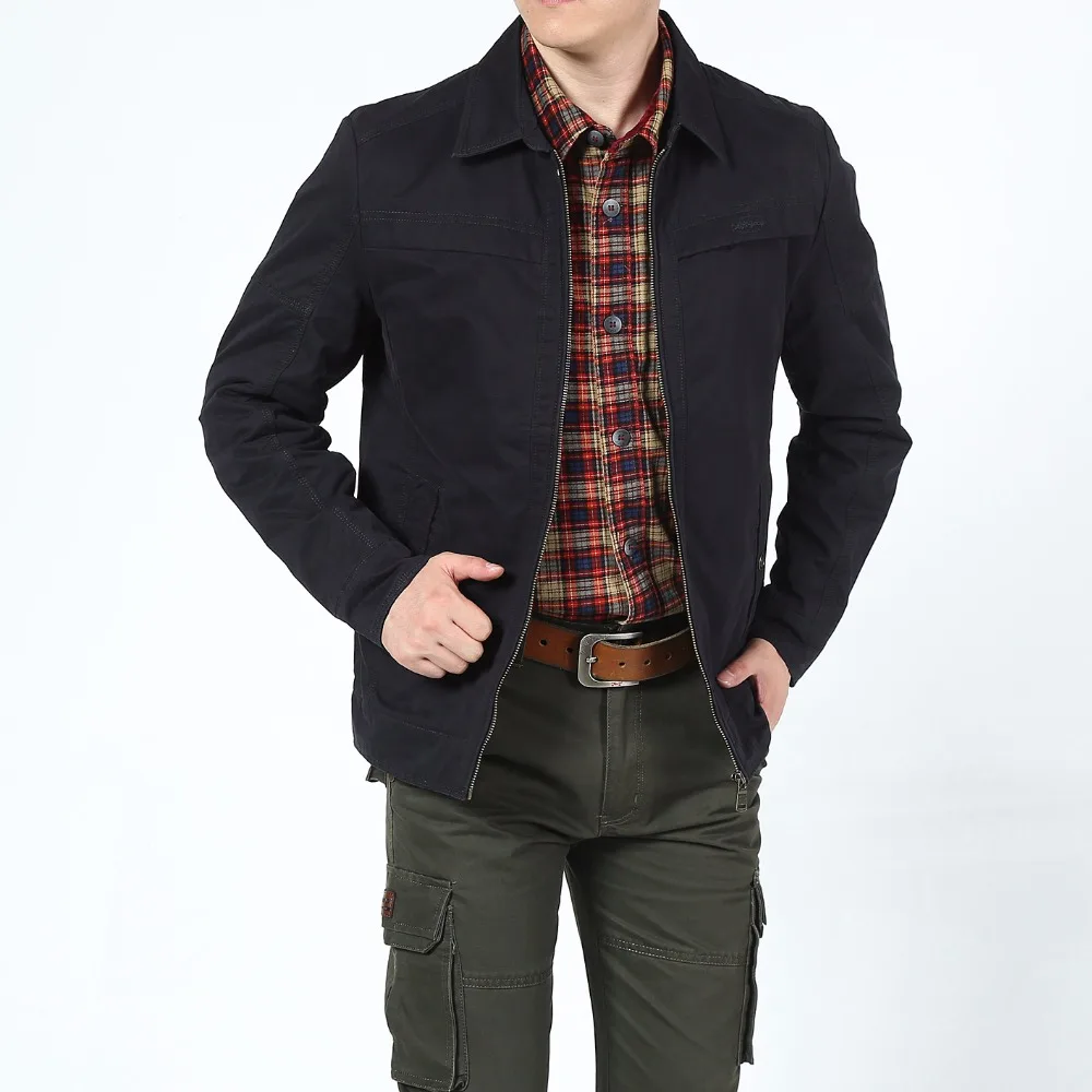 

2018 High quality Spring Fall man Jacket Men Business casual men's cotton Military Jacket Army Jacket Men bomber jacket