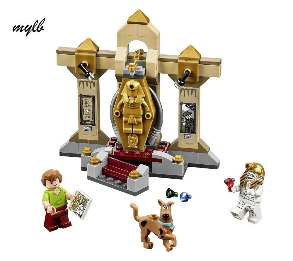 

mylb Scooby-Doo Mummy Museum stery Building Block Model Kits Scooby Doo Marveled Toys Compatible DIY drop shipping