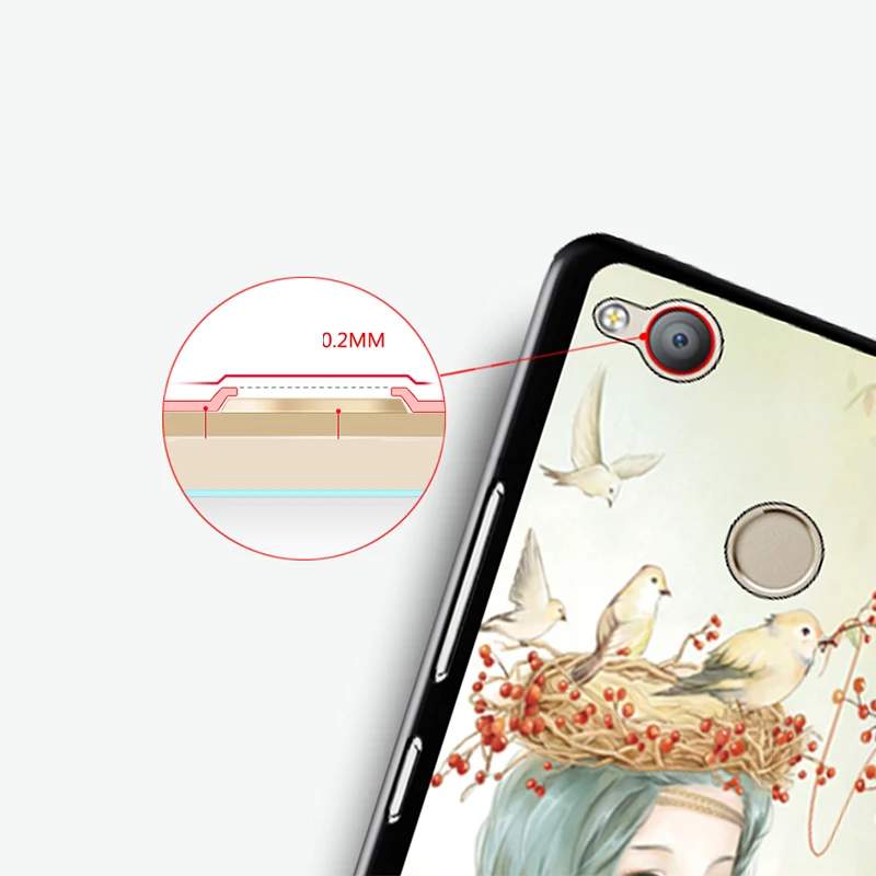 zte nubia z11 mini s Case Original Cover for zte nubia z11 mini s Case Cover Skin Wolf Fish Skull z11 mini s Fundas 100% 4