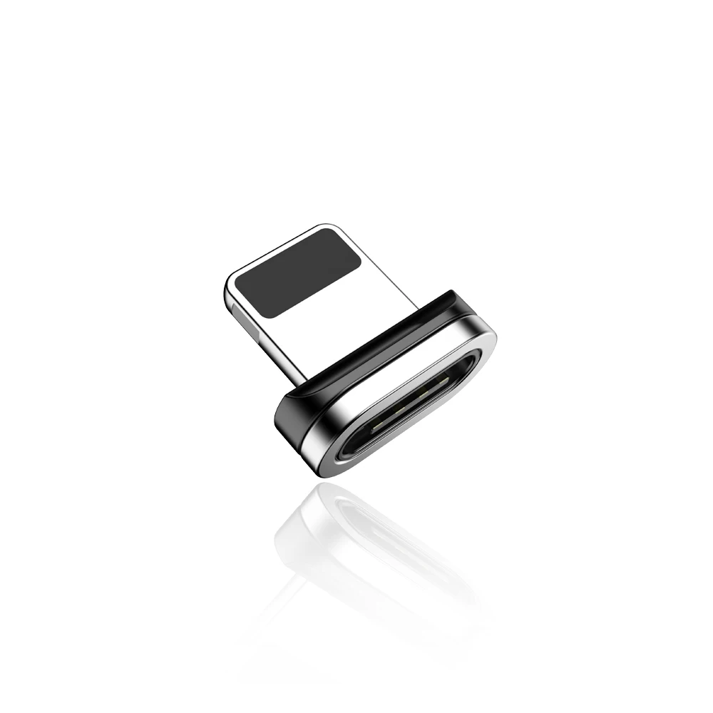 FLOVEME 1 м USB кабель type C Micro USB кабель провод для быстрого заряда нейлоновый СВЕТОДИОДНЫЙ Магнитный зарядный кабель для передачи данных Кабо 3 А магнитный для iPhone - Цвет: only plug
