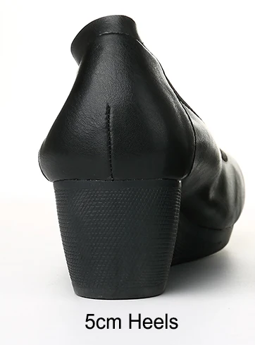 YALNN/Женская обувь на плоской подошве кожаные женские туфли на плоской подошве 1,5 см, 3 см, 5 см кожаные туфли с острым носком на плоской подошве для девушек - Цвет: MSLD-Black-5cm