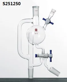 S251250 дистилляционная головка долбежный клапан съемное Соединение: 14/20 Емкость: 250