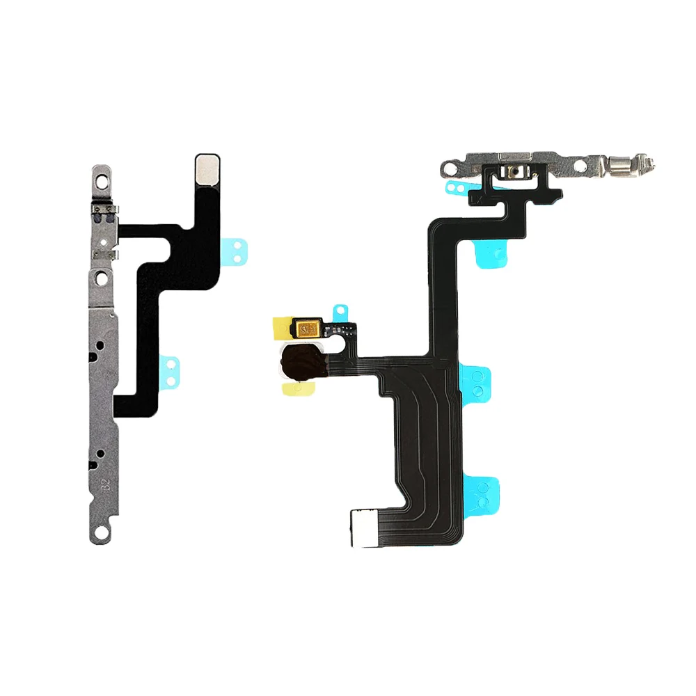 

Replacement Sound Mute Switch & Volume Buttons Flex Cable Power ON/Off Button Switch LED Flash Light Flex Cable for iPhone 6