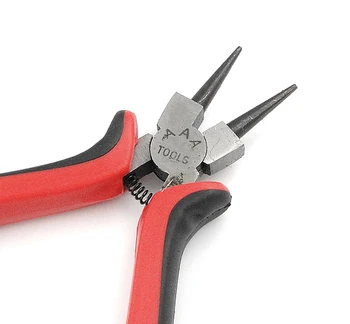 

New Fashion Red Handle Designer Making Jewelry Tool Short Round Nose Pliers Beading Tools DIY 12.5cm Jewelry Tools