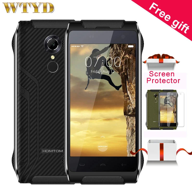 4G HOMTOM HT20 16GB 2GB IP68 Waterproof with Flashlight Fingerprint Recognition 4 7 Gorilla Glass Screen