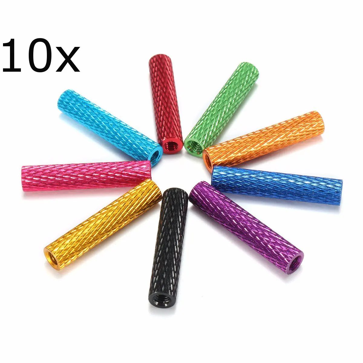 Pink 30mm Aluminum Knurled Standoff 5MM OD, M3 Thread, 1 pcs