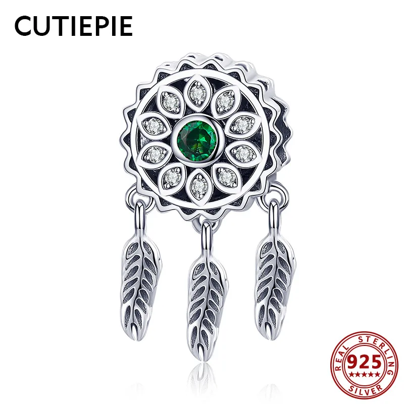 

CUTIEPIE 100% Real 925 Sterling Silver Dream Star Clear CZ Beads Charms for DIY Bracelets Pendant Necklaces Silver Jewelry Gifts