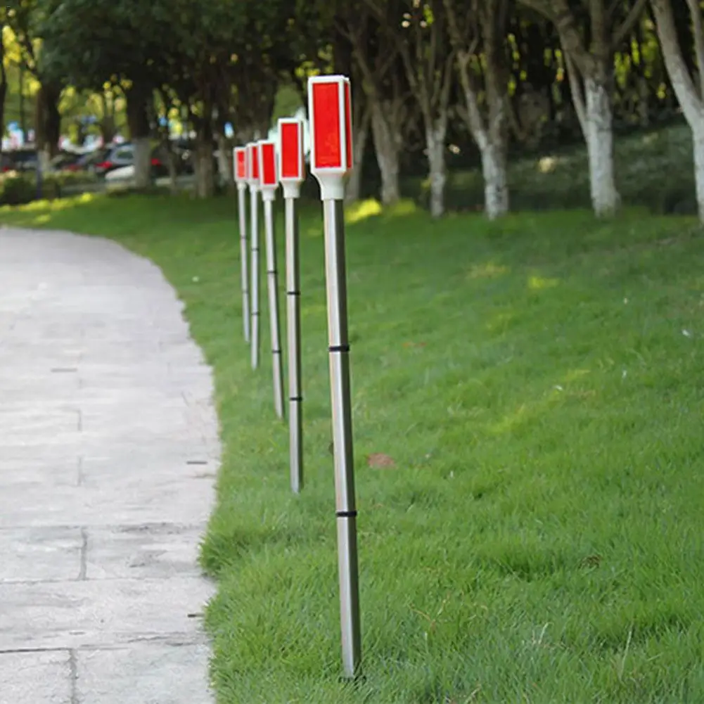 

5PCS Solar Traffic Roadblock Pole Light Warning Light Waterproof LED Strobe Lamp Signal Light Solar Roadblock Lamp