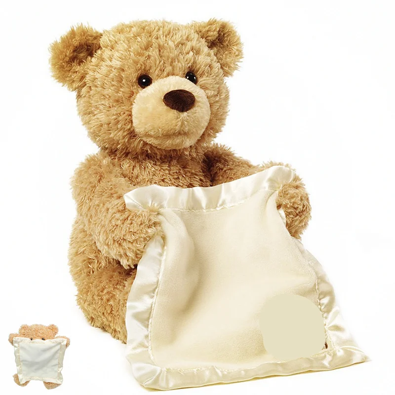 Peek a boo Soothe Teddy Bear Plush Stuff font b Toys b font Teddy Bear Dolls