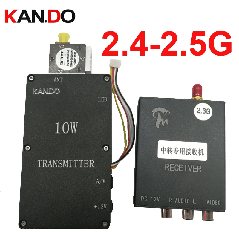 

10W CCTV transmitter 2.4G 2.5G wireless video audio transceiver 2.4G transmitter drone trransmitter FPV transmission 2.5G