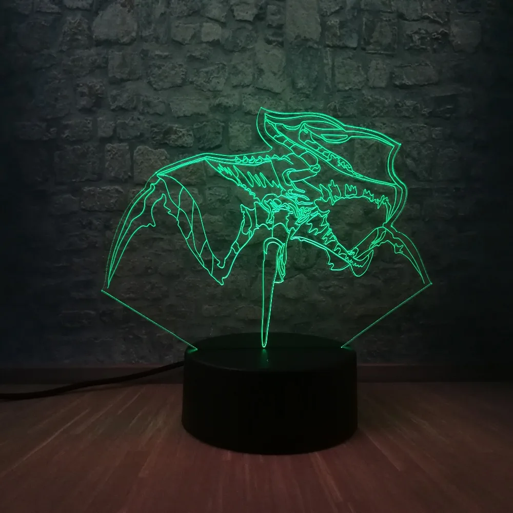 Горячий фильм Звездный Корабль Troopers Arachnids 3D светодиодный USB лампа 7 цветов