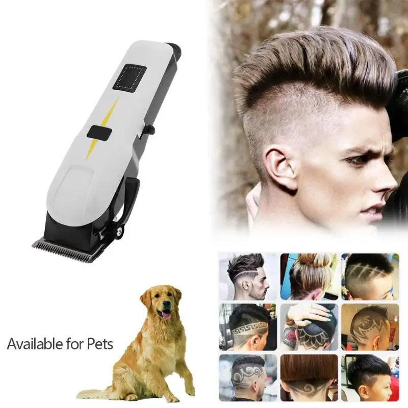 2019 New Rechargeable Electric Haircut Machine Professional LCD Display Hair Clipper Cordless Electric Hair Trimmer