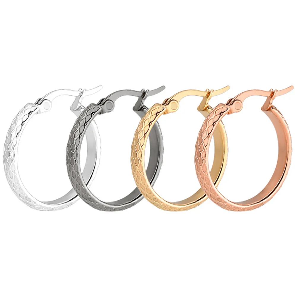 

Fashion men hoop earrings silver accesories gold round earrings women jewelry stainless steel metal womens accessories gift