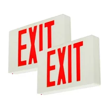 Светодиодный указатель выхода с батареей резервного копирования твердый красный выходной свет комбо выход светодиоды, электрические приборы подсветка знака выход вверх освещенный свет