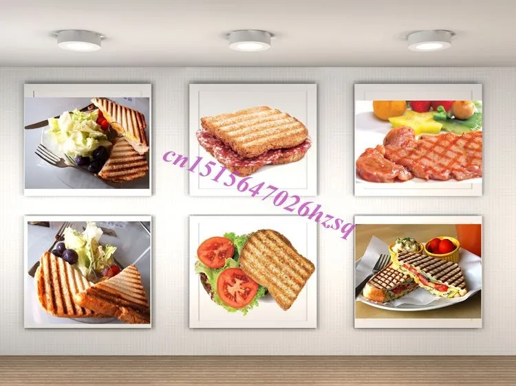 CUKYI Коммерческих Вафельный Сэндвич Чайник; сэндвич машина; Сэндвич Чайник тостер; вафельница
