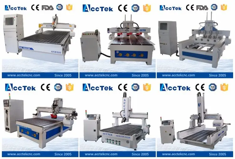 AccTek дешевый cnc Металл/дерево/гравировальный станок по стеклу 1325 cnc маршрутизатор машина для гравировки