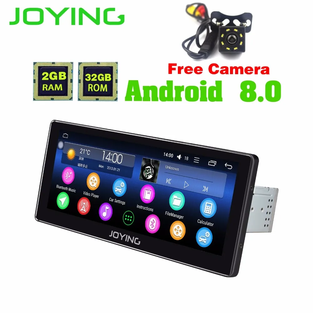 

JOYING single din autoradio Car Radio Multimedia Player GPS Navigation Bluetooth MP4 Stereo Audio Auto universal steering-wheel