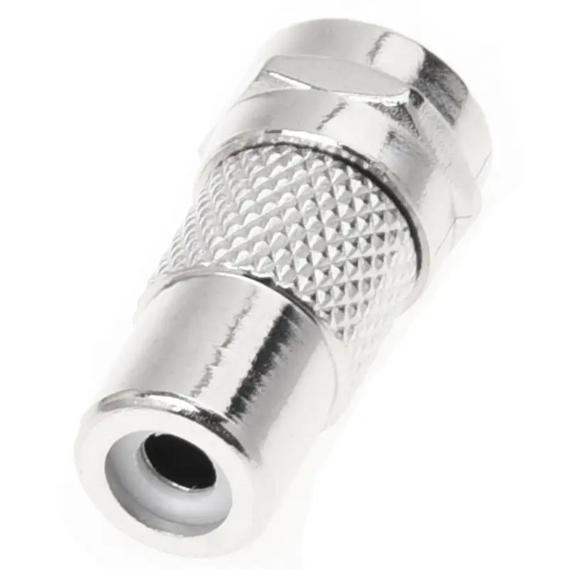 

F Type Male to RCA Female Plug Straight RF Connector Coaxial Adapter