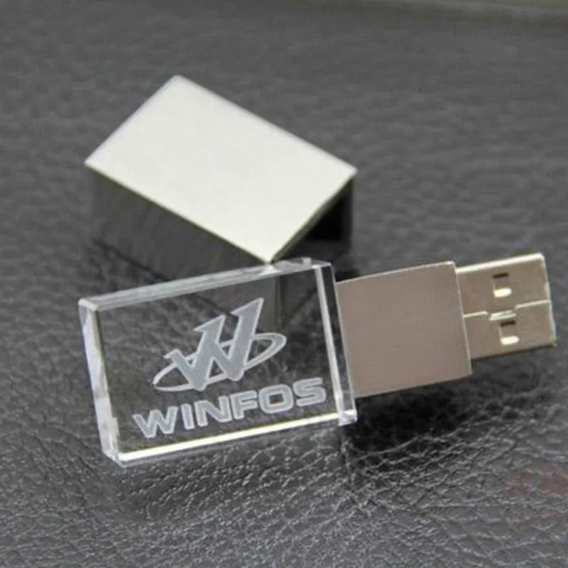 Изготовленный на заказ логотип Кристалл Usb2.0 флэш-накопитель памяти фотография подарок 2 ГБ 4 ГБ 8 ГБ 16 ГБ 32 ГБ высокоскоростной Кристалл Стекло Usb Flash