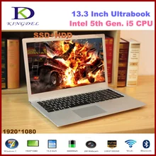 Классический Стиль ноутбука i5 5200U двухъядерный 5th Gen Ultrabook Intel HD Графика 5500 Windows 10 8 г Оперативная память 256 г SSD портативных ПК с HDMI