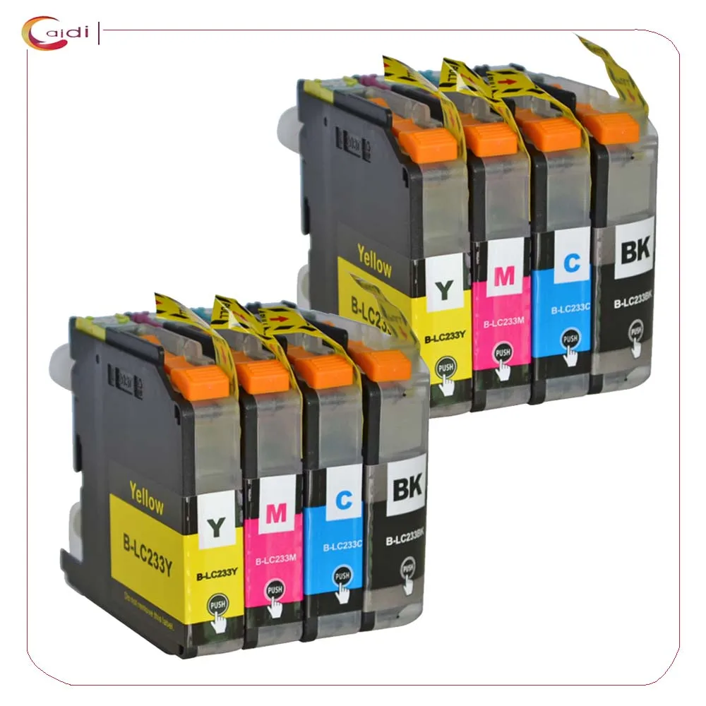 (2Black,2Cyan, 2Magenta, 2Yellow )Compatible LC233 Ink