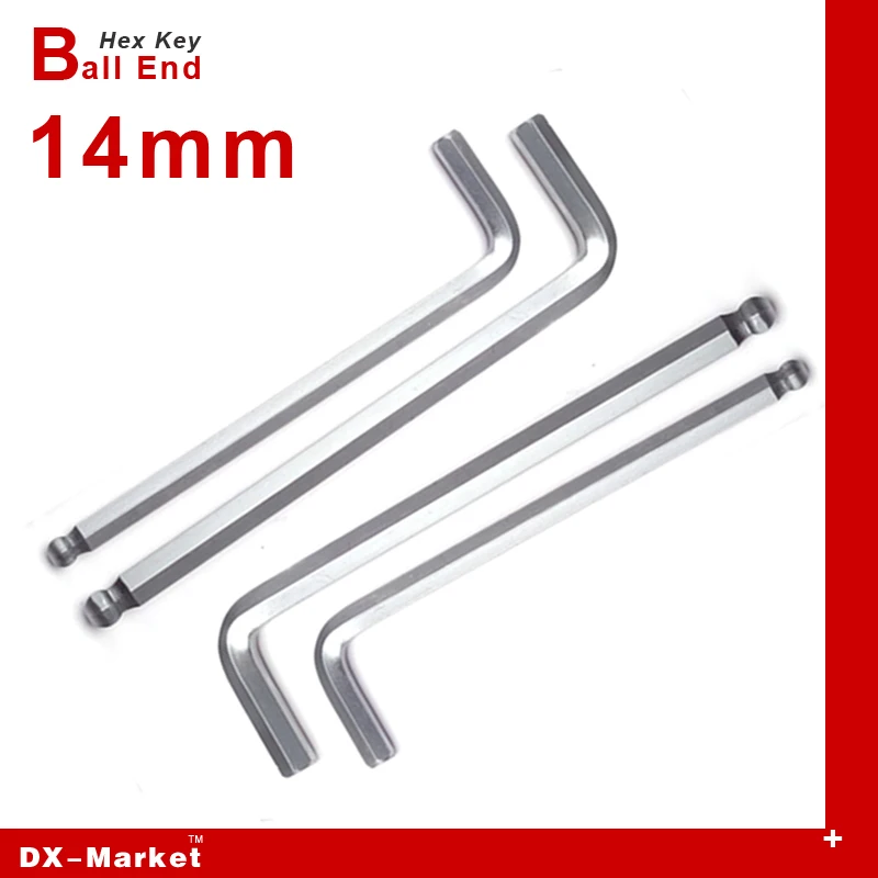 

14mm high hardness hex key ball end tool , bikt DIY accessories allen wrench , titanium plating