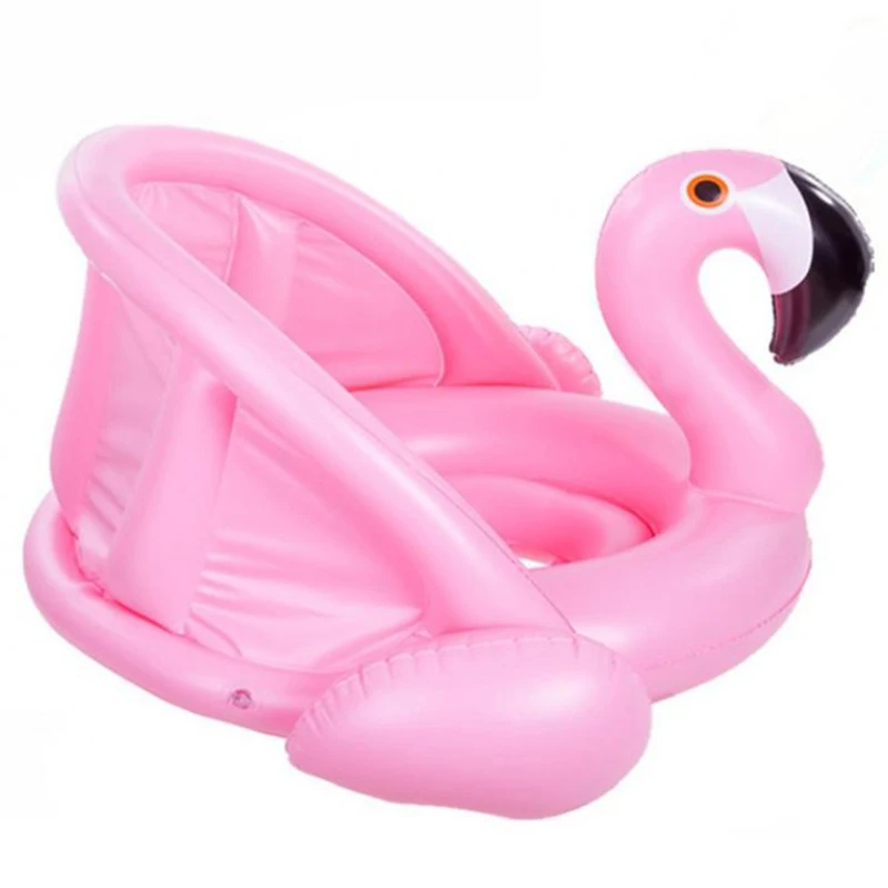 Детский надувной фламинго надувной лебедь для бассейна с солнцезащитным козырьком кататься на плавании кольцо безопасное сиденье водные игрушки Детский круг