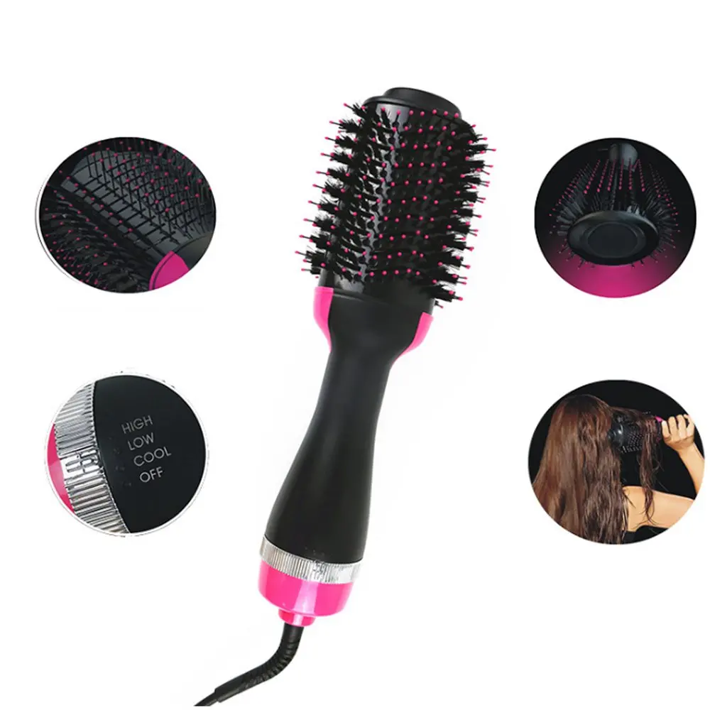 

Multifunctional Hair Dryer & Volumizer Rotating Hair Brush Roller Rotate Styler Comb Styling Straightening Curling Hot Air Comb