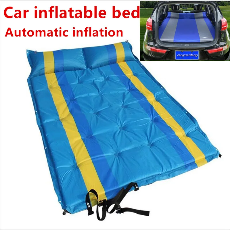 Waterproof Hot Sale Car Air Bed Inflatable Mattress Back Seat Cushion For Travel Camping Auto Car Styling Automatic