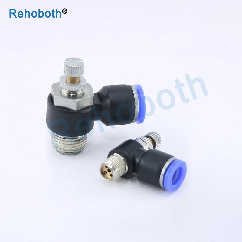 

Adjustable Air Speed Flow Controller Pneumatic Throttle Valve Connector Valve Quick Fitting SL4-M5/SL6-01/SL8-02/SL10-03/SL12-04