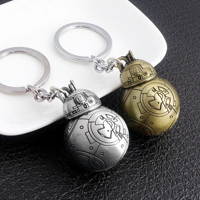 SG Star Wars Keychain Robot BB8 R2D2 Metal Models Toys Keyring Darth 
